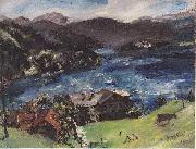 Walchensee, Landscape with cattle Lovis Corinth